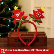 Christmas Headband Decoration for Kids Adult Cute Santa Elk Xmax Hair Accessories Costume Prop Christmas Decoration 2024 Navidad