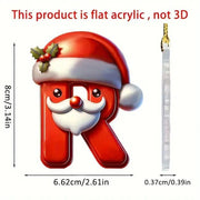 Christmas Acrylic Letter Pendant 2024 Merry Cristmas Decoration for Home Xmas Tree Hanging Ornaments Navidad Natal New Year 2025