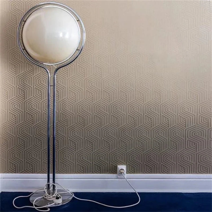 2025 Modern Creative LED Floor Lamp Chrome Metal White Acrylic Ball Lights Art Lighting Living Dining Room Bedroom Home Decor