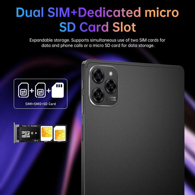 2025NEW Tablet Pad 6 Pro Global Version Original Android 14 11Inch16GB+1TB 5G Dual SIM Smart Tablets pc with keyboard WiFi