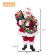 Christmas Tree Decor KitchenMrs Claus Figurines Home Decoration Christmas Holiday Collection 28CM Standing Grandma Santa Claus