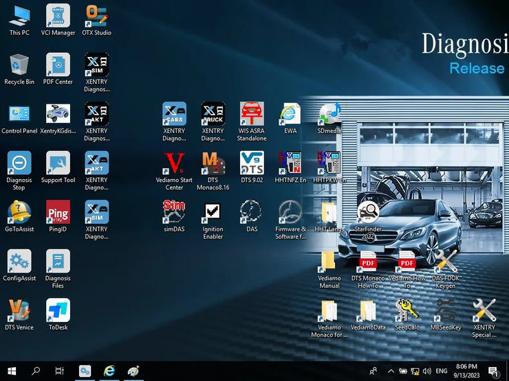 2025.09 MB Star C4 C5 SOFTWARE SSD 480GB Car Diagnostic Laptop Toughbook Cf 19 I5 4G (Rugged,Touchscreen) WINDOWS10