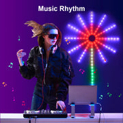 Christmas Fireworks Light RGBIC LED String Light USB LED Garland Lamp Outdoor Garden Room Camping Wedding Decor Fairy Lights