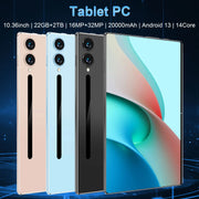 2025 Tablet Android 20000mAh 10.36 inch Global Version 22GB+2TB New Network 14 Core Android 13.0 Wifi Tablet
