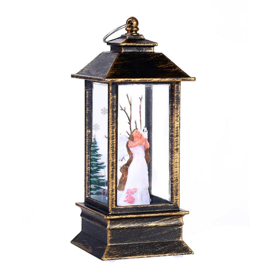 Christmas LED interior windproof light, holiday gift, table ornament night light, Christmas decoration