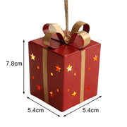 Christmas Wrought Iron Box Festive Wrought Iron Decoration For Family Christmas Ornaments 2025 New Year's Supplies