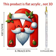 Christmas Acrylic Letter Pendant 2024 Merry Cristmas Decoration for Home Xmas Tree Hanging Ornaments Navidad Natal New Year 2025