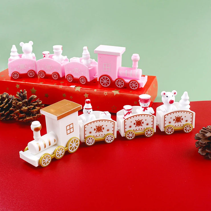 Christmas Train Cake Ornament 2025 New Year Day Gift Xmas Cake Decoration Navidad Party Cake Decor Christmas Decorations 2024