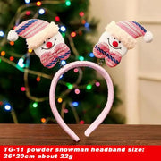 Christmas Headband Decoration for Kids Adult Cute Santa Elk Xmax Hair Accessories Costume Prop Christmas Decoration 2024 Navidad