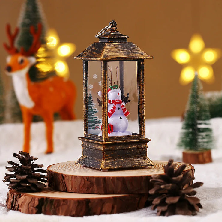 Christmas LED interior windproof light, holiday gift, table ornament night light, Christmas decoration