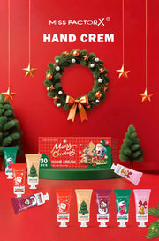 Christmas themed hand cream -30pcs -5 flavors, - deep moisturizing and soft formula, long-lasting fragrance