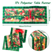 Christmas Table Runner Merry Christmas Decoration for Home Xmas Party Decor 2025 Navidad Notal Noel Ornament Happy New Year 2026