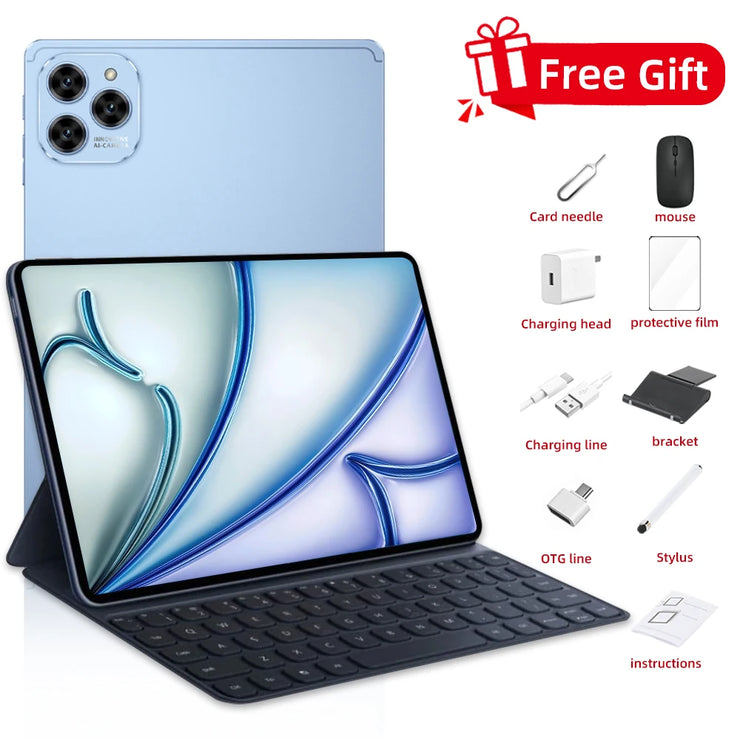 2025NEW Tablet Pad 6 Pro Global Version Original Android 14 11Inch16GB+1TB 5G Dual SIM Smart Tablets pc with keyboard WiFi