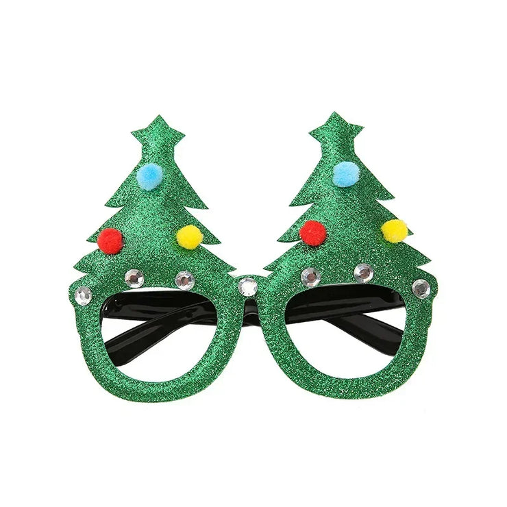 Christmas Glasses Plastic Decorative Glasses Kid Xmax Party Costume Accessory Photo Props Christmas Decoration decoración hogar