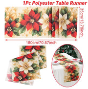 Christmas Table Runner Merry Christmas Decoration for Home Xmas Party Decor 2025 Navidad Notal Noel Ornament Happy New Year 2026