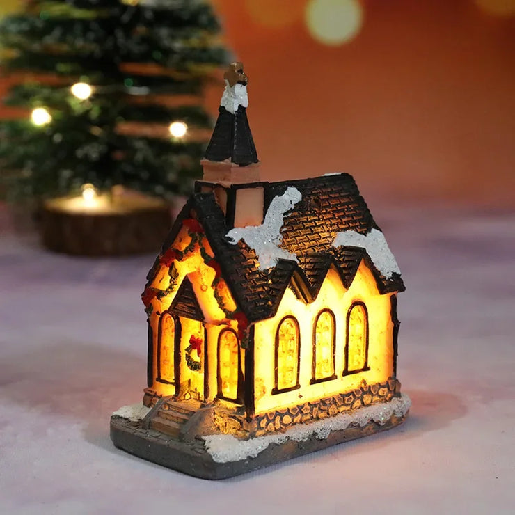 Christmas Decorations LED Night Lights Luminous Landscape House Children&