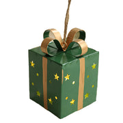 Christmas Wrought Iron Box Festive Wrought Iron Decoration For Family Christmas Ornaments 2025 New Year's Supplies