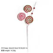 Christmas Decorations Candy Snow Berries Artificial Bouquet Xmas Tree Pendant Ornament Home Decor New Year 2025 Gift Accessories