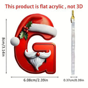 Christmas Acrylic Letter Pendant 2024 Merry Cristmas Decoration for Home Xmas Tree Hanging Ornaments Navidad Natal New Year 2025