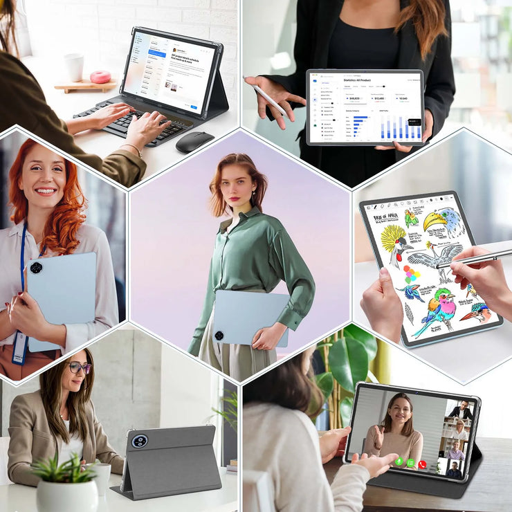 2025 Relndoo 11 Inch Android 15 Tablet , 24GB(4+20 Expanded) RAM+128GB ROM, IPS HD Screen, 5G WiFi, T615 Processor, GPS, Type C