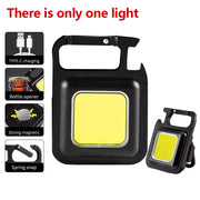 2025 LED Flashlight 1000LM USB Rechargeable COB Work Lights IPX4 Waterproof Keychain Light Lantern for Outdoor Camping Hiking