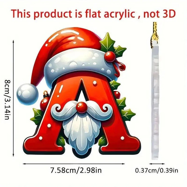 Christmas Acrylic Letter Pendant 2024 Merry Cristmas Decoration for Home Xmas Tree Hanging Ornaments Navidad Natal New Year 2025