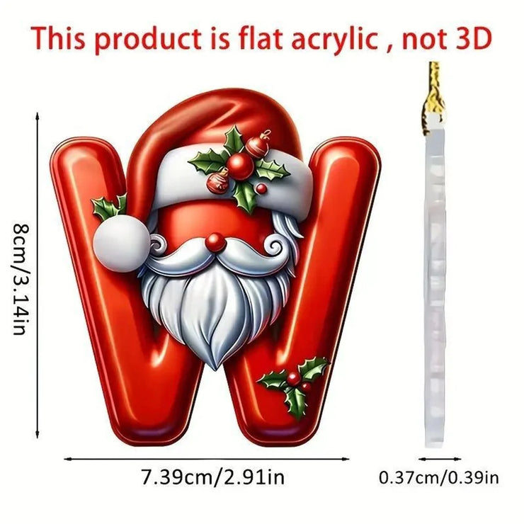 Christmas Acrylic Letter Pendant 2024 Merry Cristmas Decoration for Home Xmas Tree Hanging Ornaments Navidad Natal New Year 2025