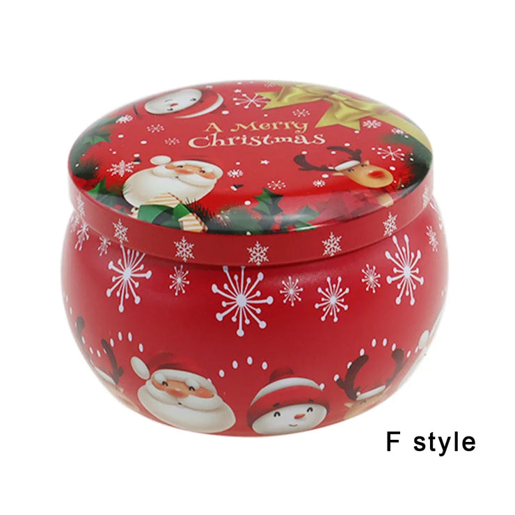 Christmas Candy Box Chocolate Sweets Aromatherapy Candle Jars DIY Ornaments Childrens Christmas Gifts 2025 New Year Decoration