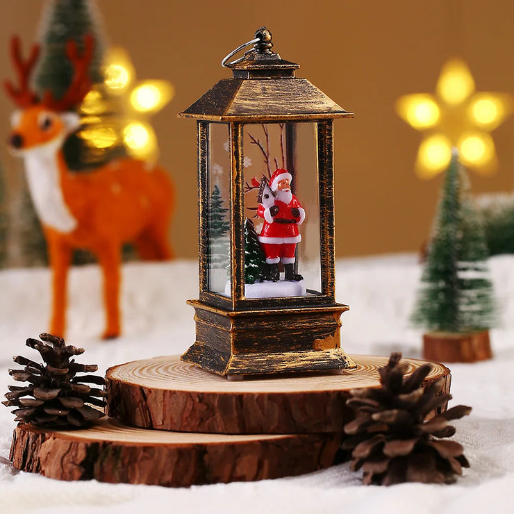 Christmas LED interior windproof light, holiday gift, table ornament night light, Christmas decoration
