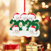 Creative Christmas Resin Pendant 2025 Family Christmas Snowman Christmas Tree Decoration Gift