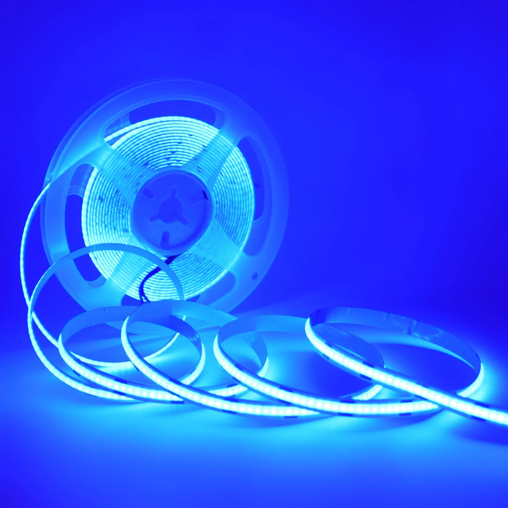 CR2025 Powered COB LED Light Strip 5V 8mm PCB Flexible Tape Ribbon Night Lamp TV Backlights Warm/White/Red/Green/Pink/Ice Blue