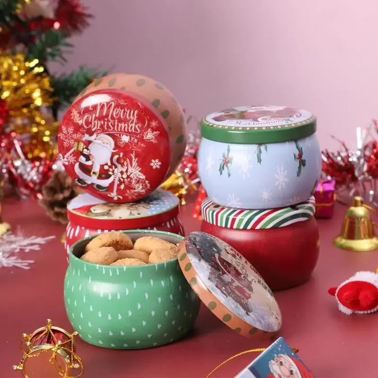 Christmas Candy Box Chocolate Sweets Aromatherapy Candle Jars DIY Ornaments Childrens Christmas Gifts 2025 New Year Decoration