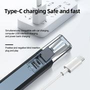 2025 10000Lums Dual Light Source Flashlight with Power Bank Function Built in Battery Camping Flash light with warning light