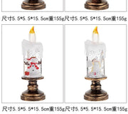 Christmas Candle Night Light Desktop Decoration - LED Luminous Ambient Ornament Gift for Home Scene Setup