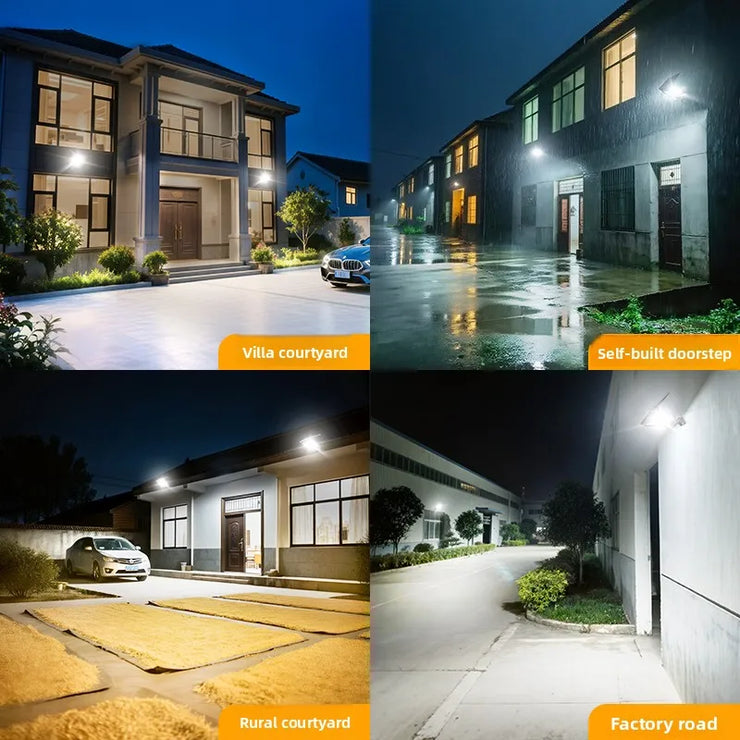 2025 1200LM High Power Solar Led Light Outdoor Powerful Outdoor Motion Sensor Solar Lamp Waterproof Garden Wall Yard Street Lamp