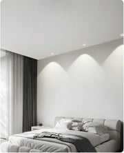 2025 New type LED curved surface spotlights, anti-glare downlights, living room and bedroom ceiling lights for indoor lighting