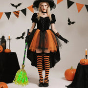 2025 LED Halloween Witch Broom With Sound Spooky Lighted Moving Broom Halloween Dancing Witch Broom For Door Porch House