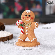 【MAX-22】Christmas Series Resin Animal Party Creative Mini Christma Tree Old Girl Kids Cute Gift Home Decoration Supplies Decor